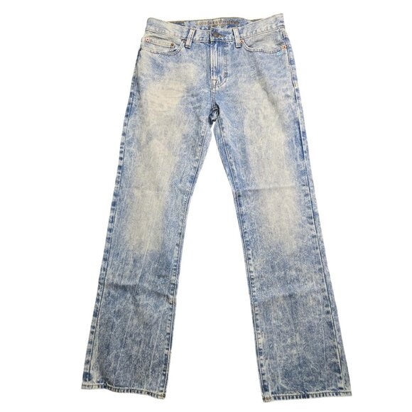 American Eagle Mens Original Bootcut Jeans 30x32 Light Acid Wash 100% Cotton - Picture 1 of 8